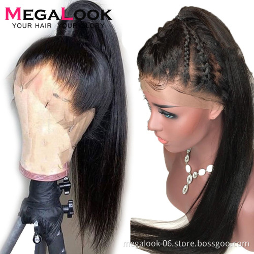 Mink Full Lace Wig peruvian wig With Baby Hair, Perruque Full Lace Human Hair wig